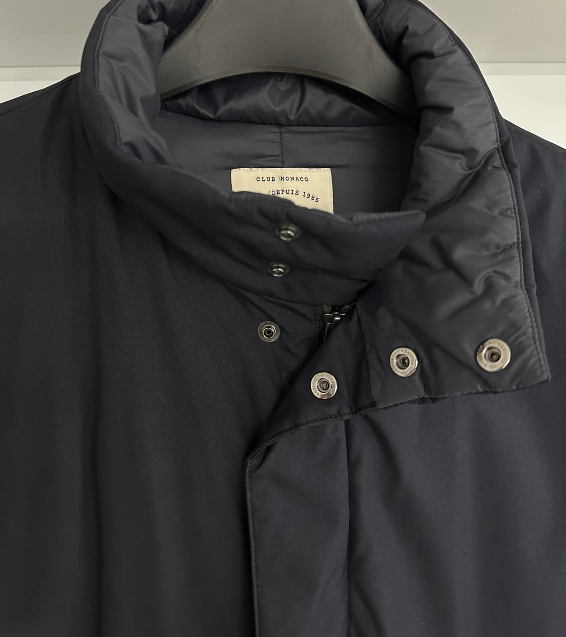 클럽모나코 남성 네이비 구스다운 패딩 코트 상품이미지2