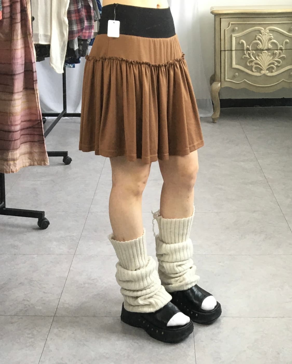 Layer mini skirt 상품이미지5