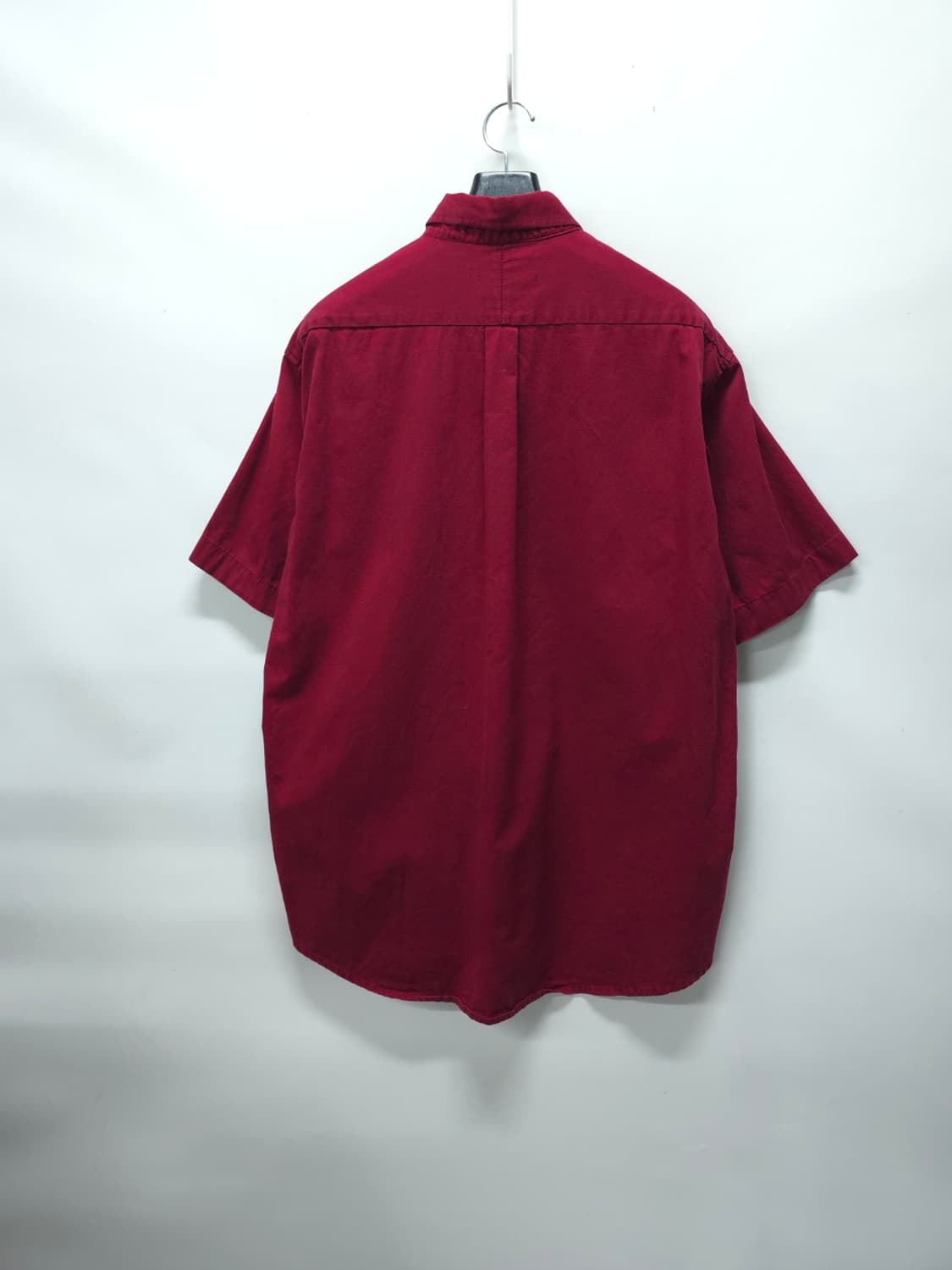 폴로 랄프로렌 90s 빈티지 클래식핏 반팔 셔츠 레드 100 상품이미지8