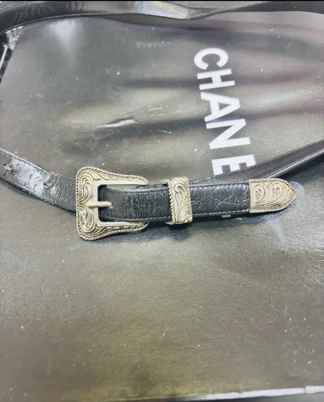 15fw 에디슬리먼 머스트아이템 생로랑 웨스턴 벨트 상품이미지1