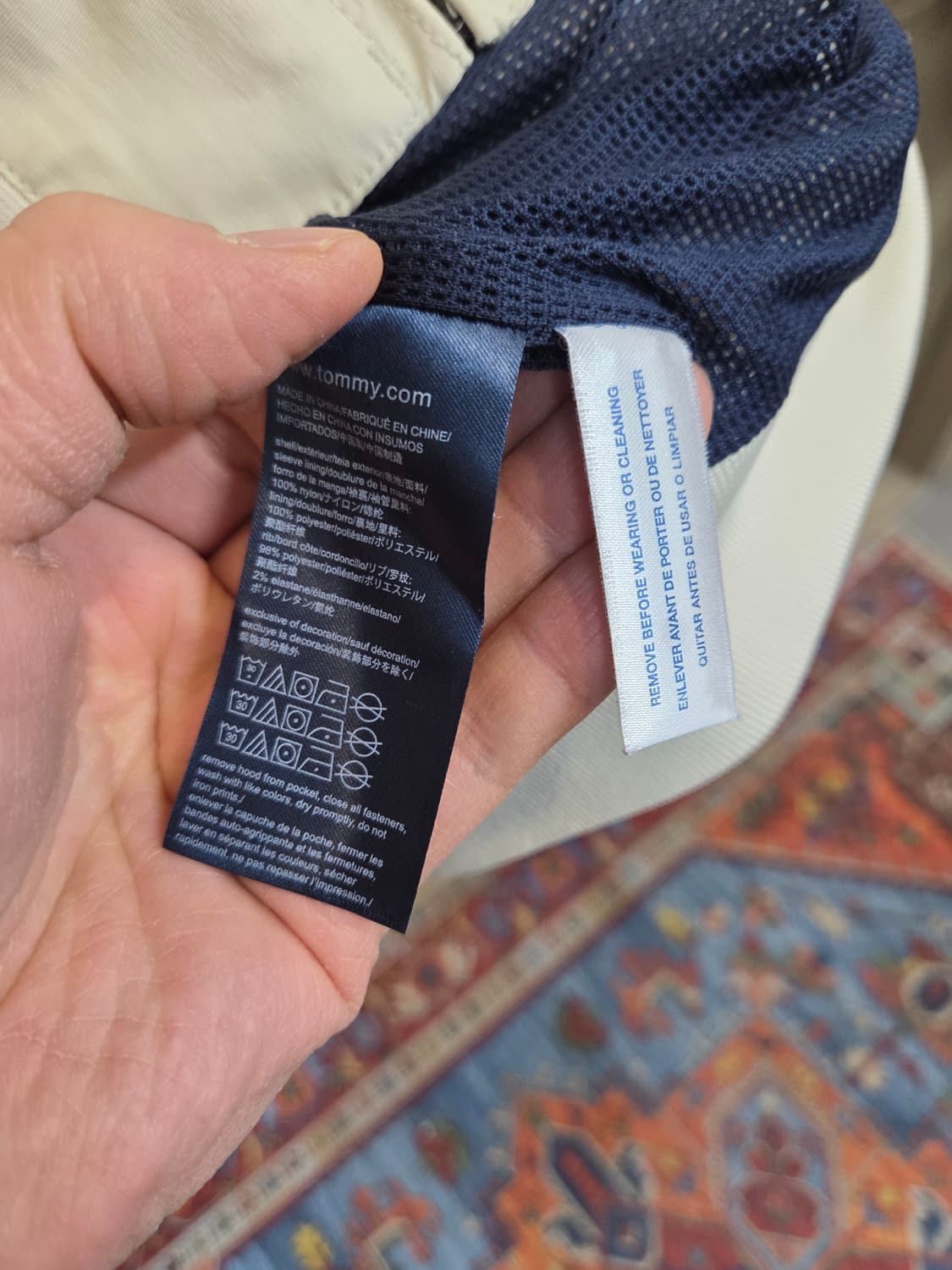 타미힐피거 플래그 로고 방풍 해링턴자켓 xl xxl 상품이미지4