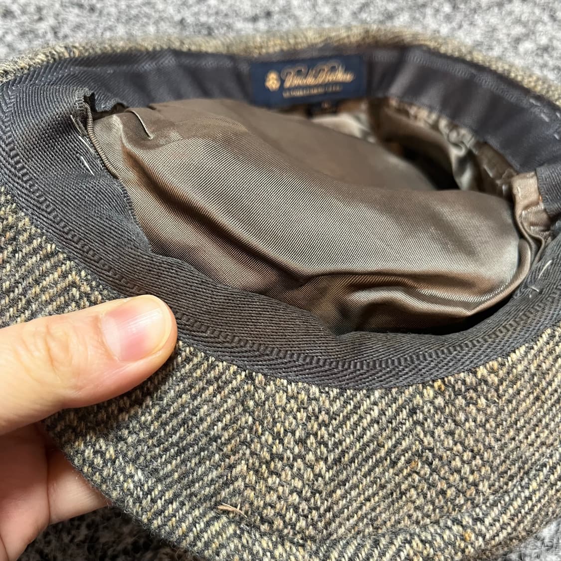 브룩스브라더스 울 헤링본 헌팅캡 상품이미지5