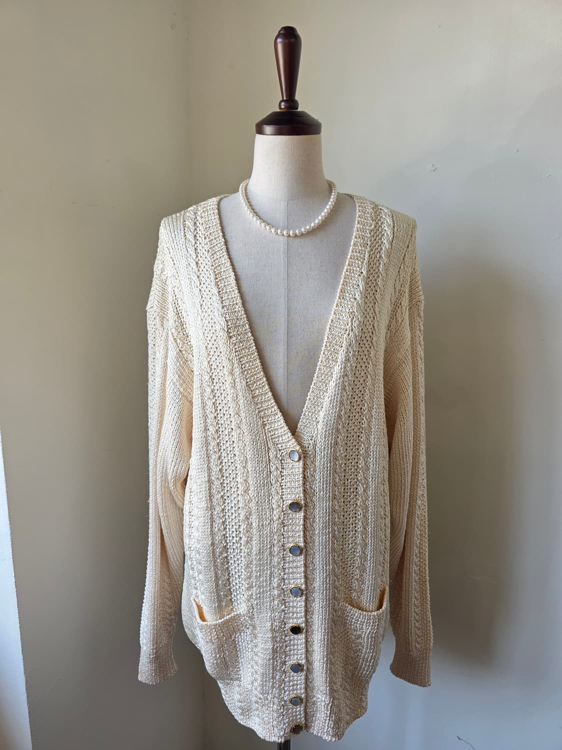 실크100 니트 가디건 상품이미지1