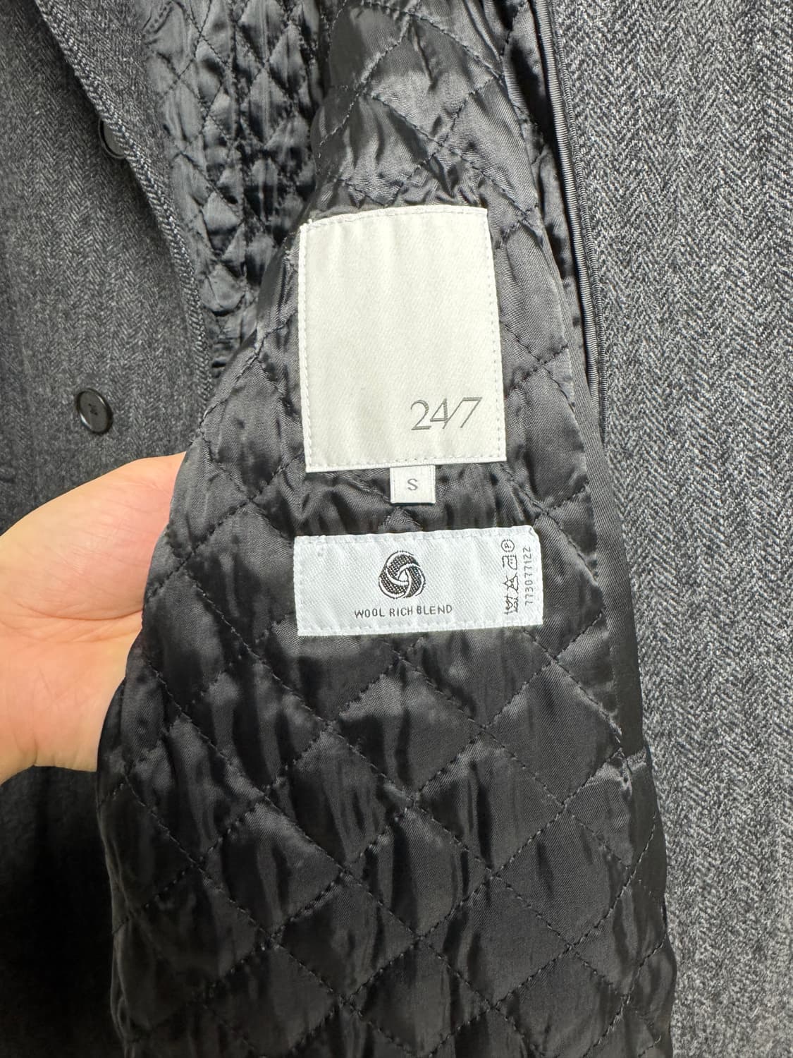 247 시리즈 헤링본 발마칸 코트 상품이미지3