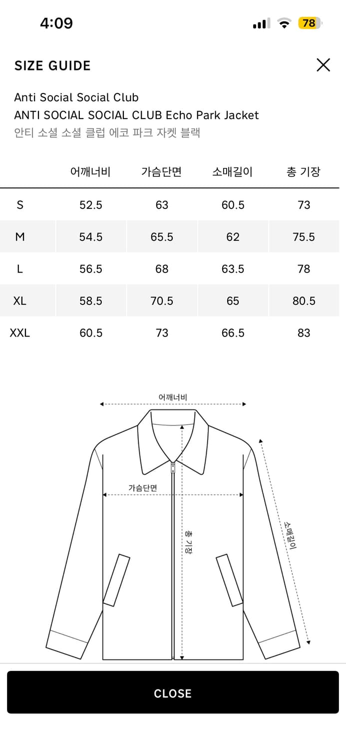 안티 소셜 소셜 클럽 에코 파크 자켓 블랙 상품이미지3