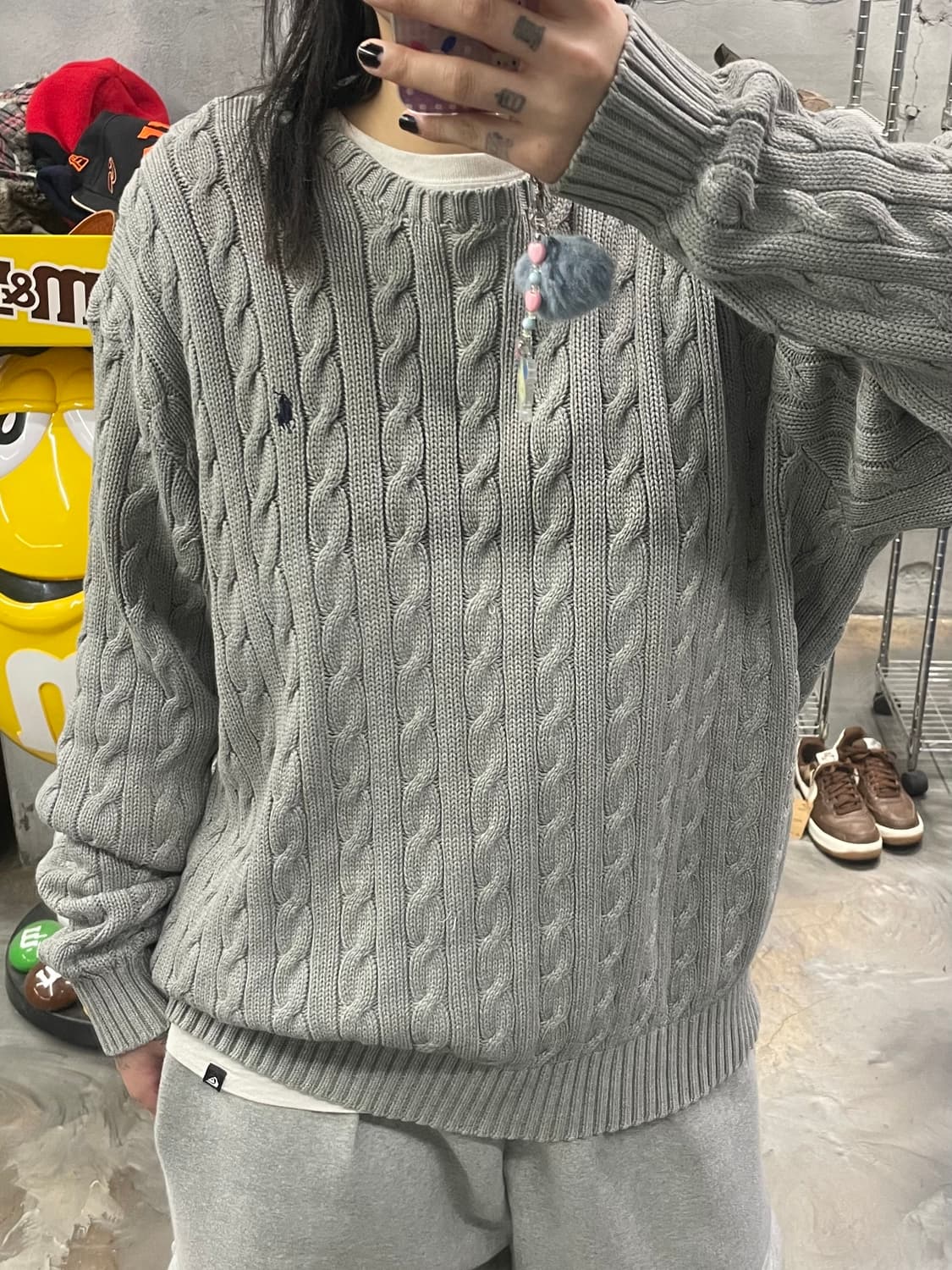 폴로 꽈배기 니트 상품이미지5