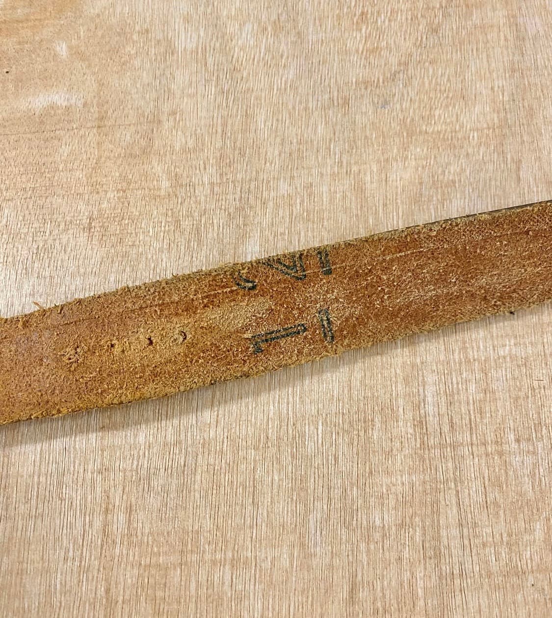 VTG leather belt 미국 빈티지 음각 레더 벨트 상품이미지3