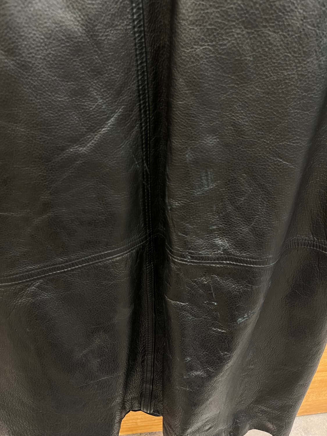 빈티지 소가죽 레더 자켓 블랙 #csz2866 상품이미지9