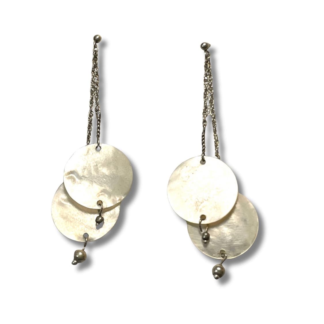 🐚 Mother of Pearl Earrings 925 silver 상품이미지1