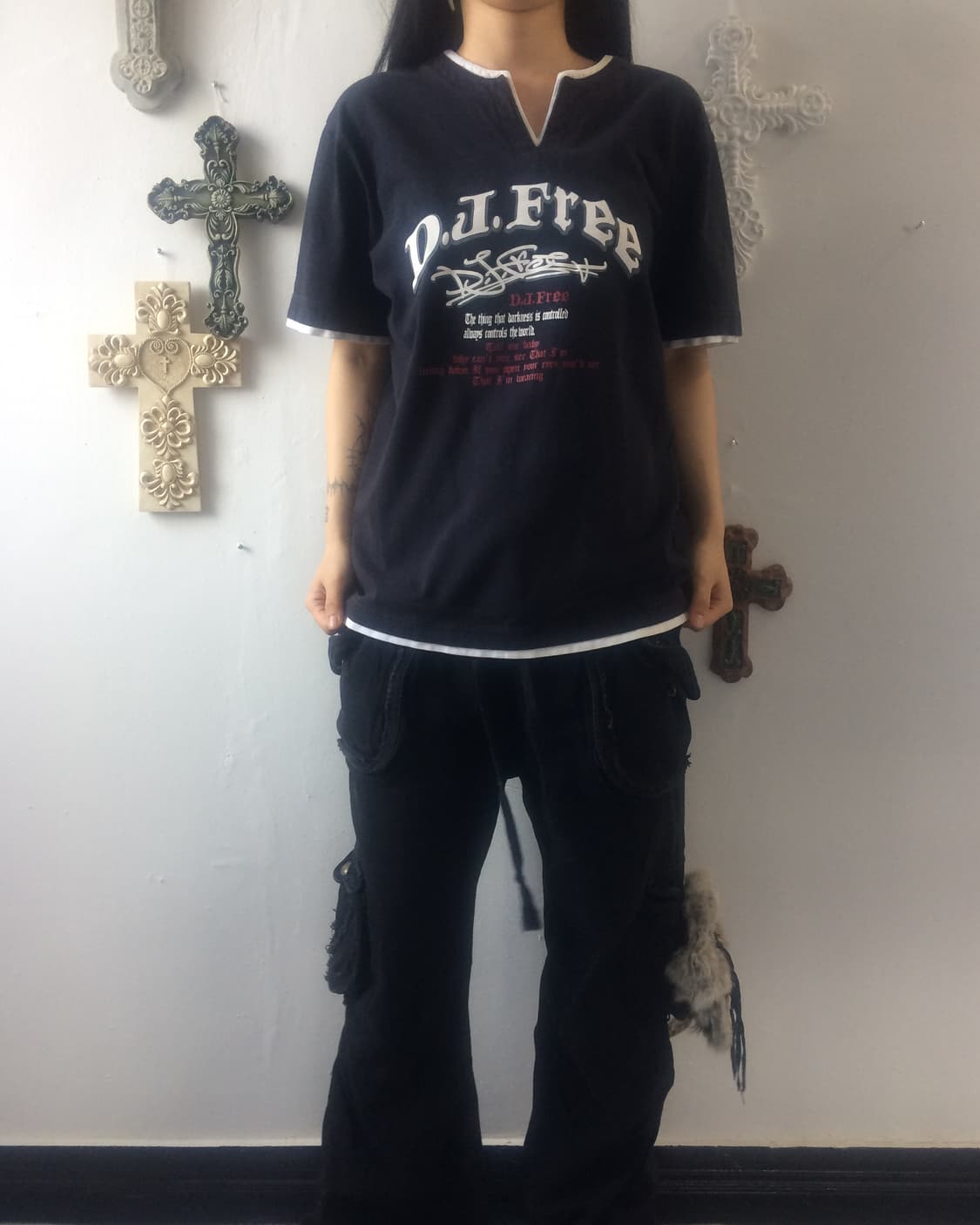 Lettering printing layer t shirt 상품이미지7