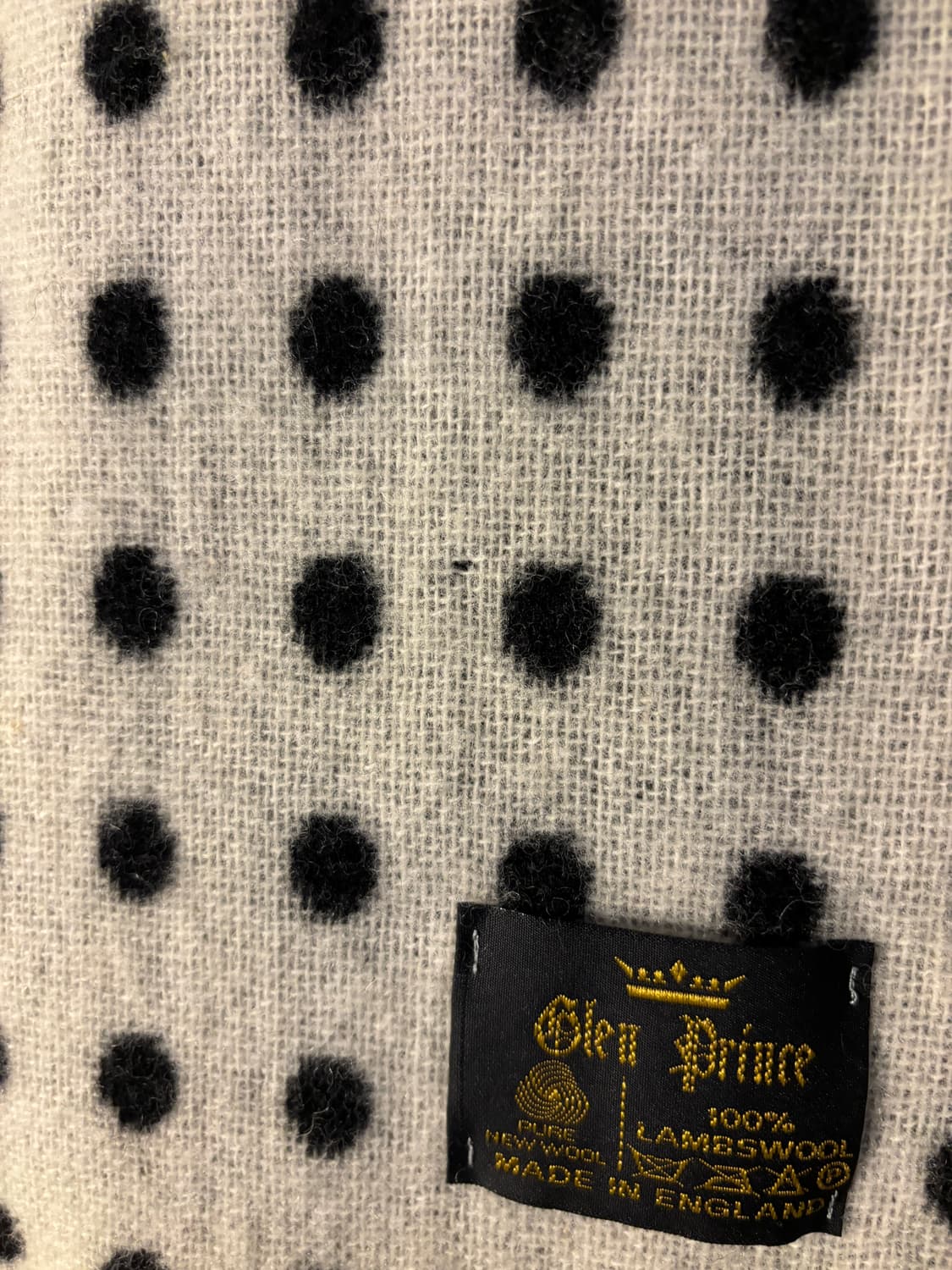 Glen prince 램스울 도트 머플러 상품이미지3