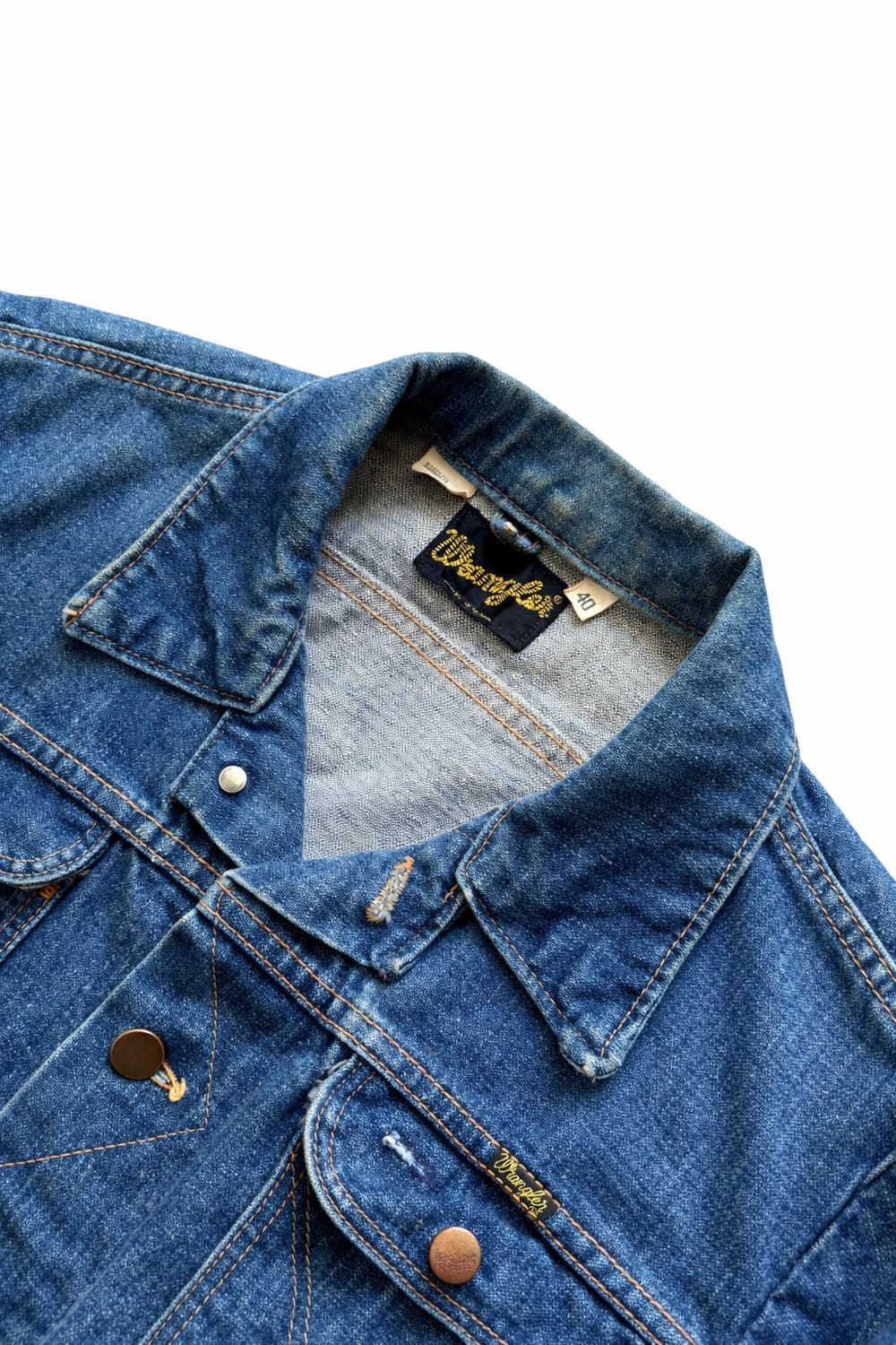 70's 랭글러 124MJ 데님 트러커 자켓 40(100) 상품이미지5