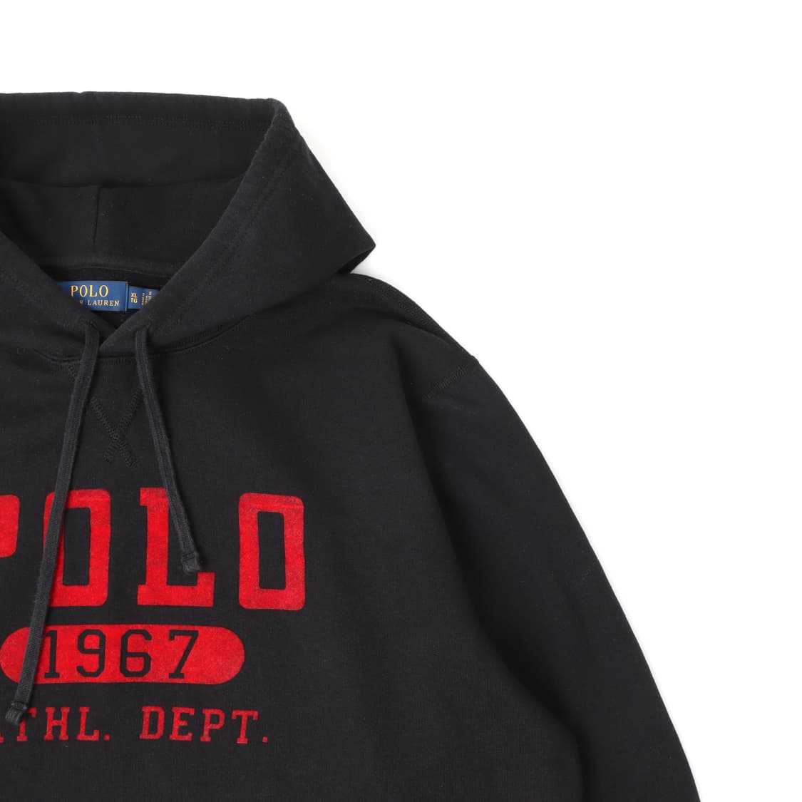 폴로 랄프로렌 블랙 애슬레틱 로고 후드티 상품이미지3
