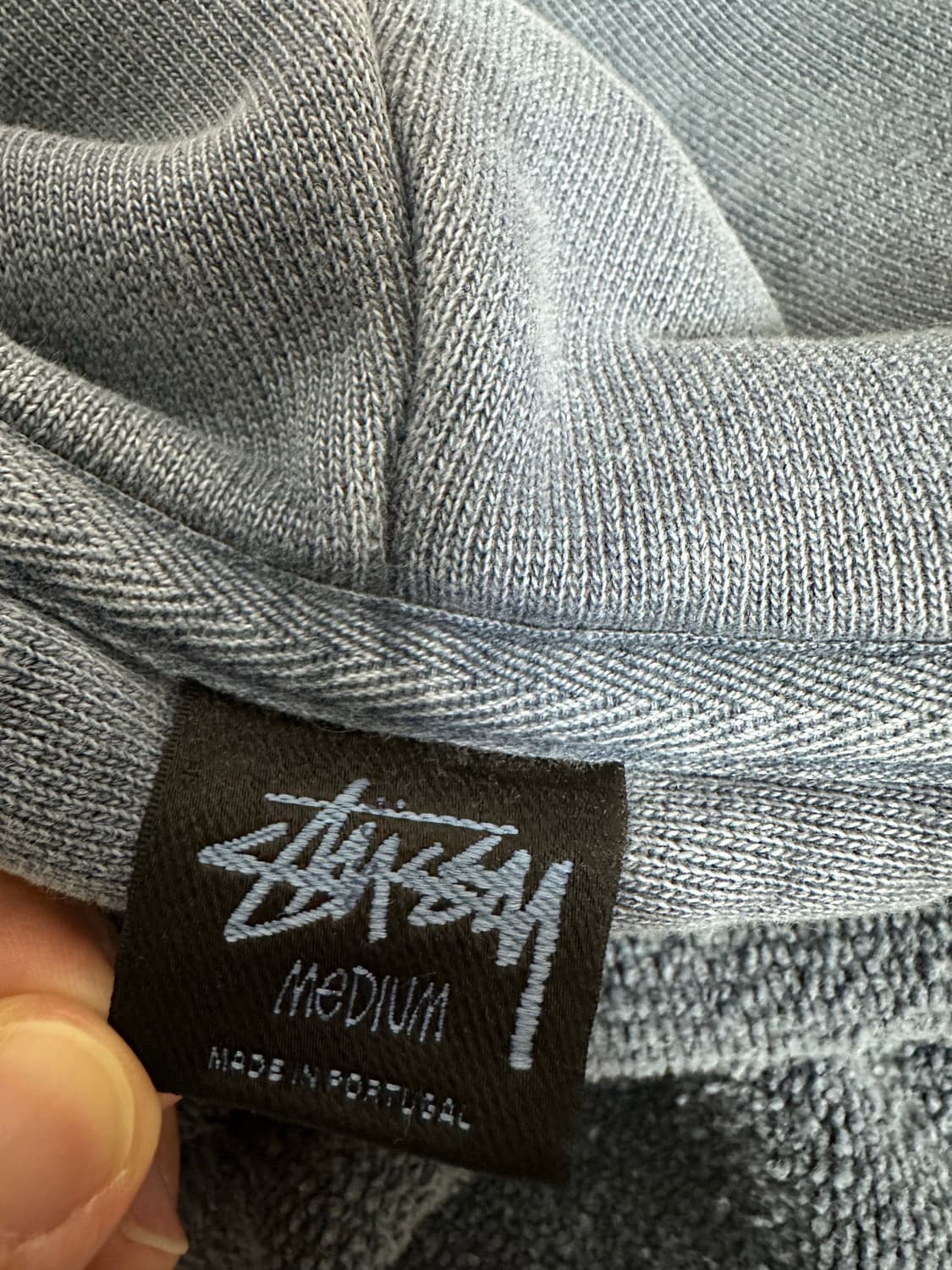 스투시 부아나 피그먼트 다이드 집 후드 네이비M 상품이미지3