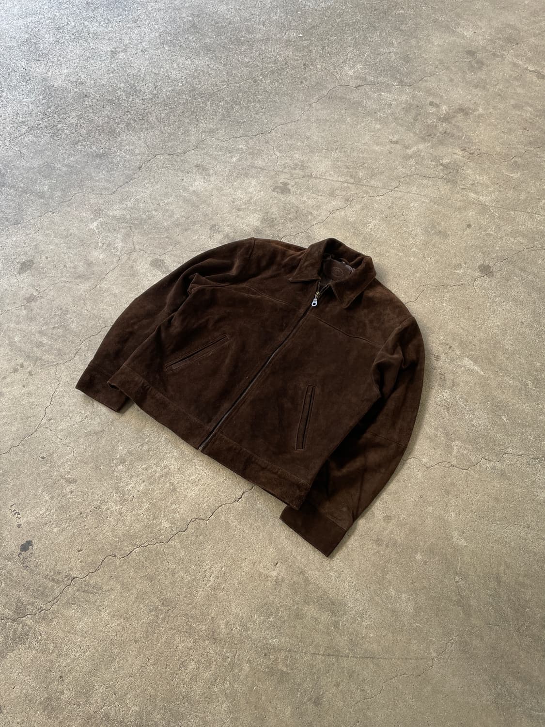 90s Dickies Cow Hide Suede Dark Brown 상품이미지2