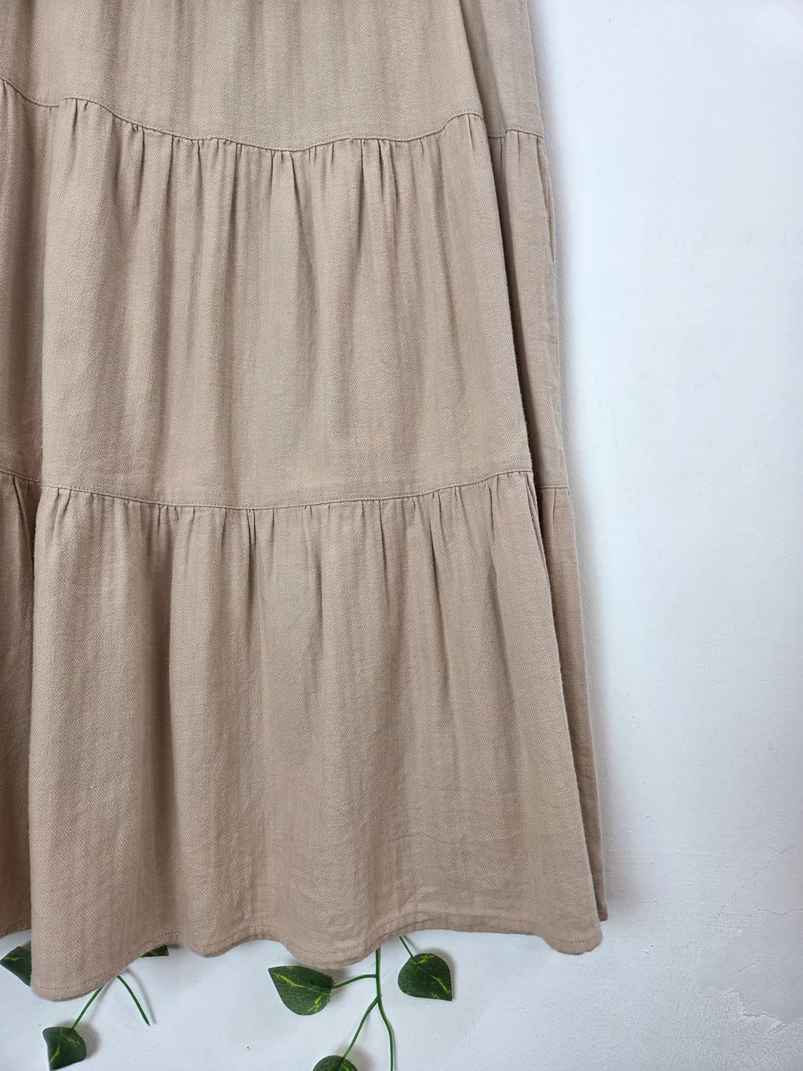 베이지 캉캉 스커트 상품이미지3