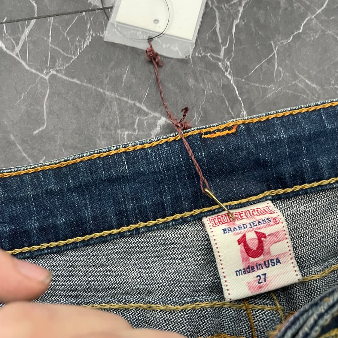 (새상품) 27in 트루릴리전 조이 부츠컷 데님 팬츠 상품이미지10