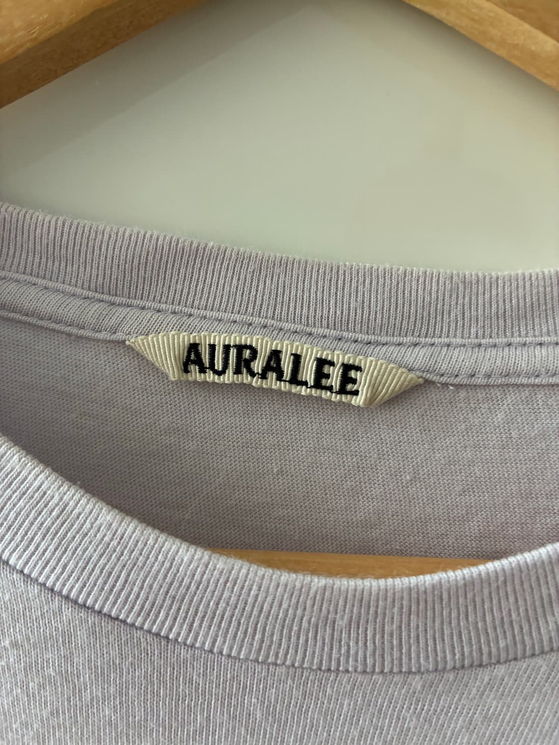 오라리 Auralee 라벤더 수퍼 라이트 코튼 반팔티 5 상품이미지3