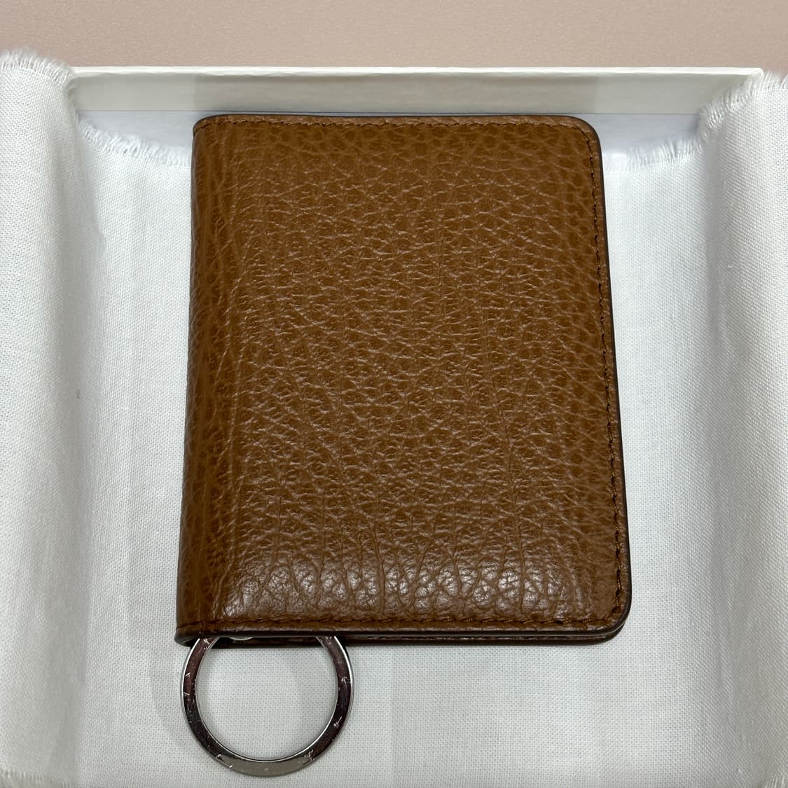 메종마르지엘라 체인 카드 지갑 브라운 풀박 상품이미지4