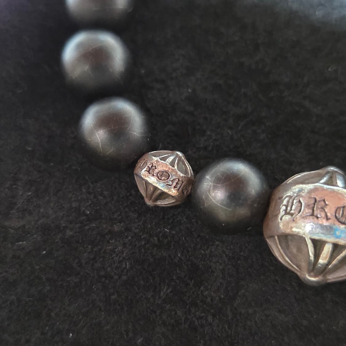 크롬하츠 비즈팔찌 BEAD 71 무광 오닉스 8mm 상품이미지4