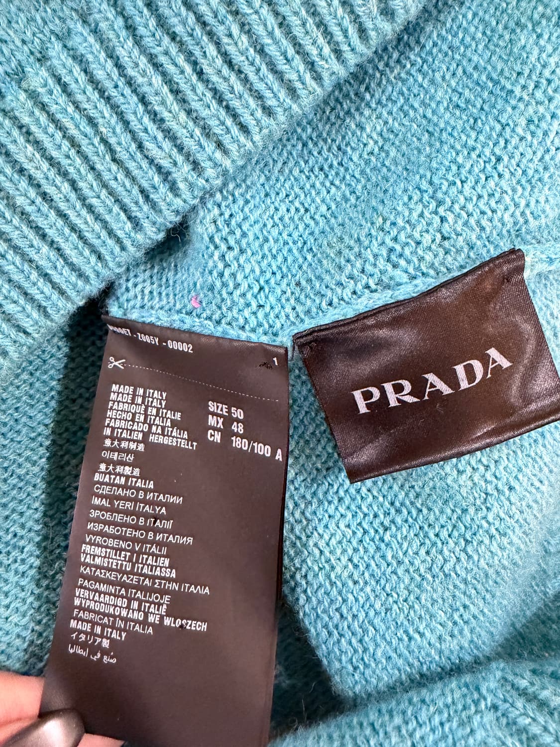 16SS 프라다 울 인타르시아 니트 스웨터 상품이미지5