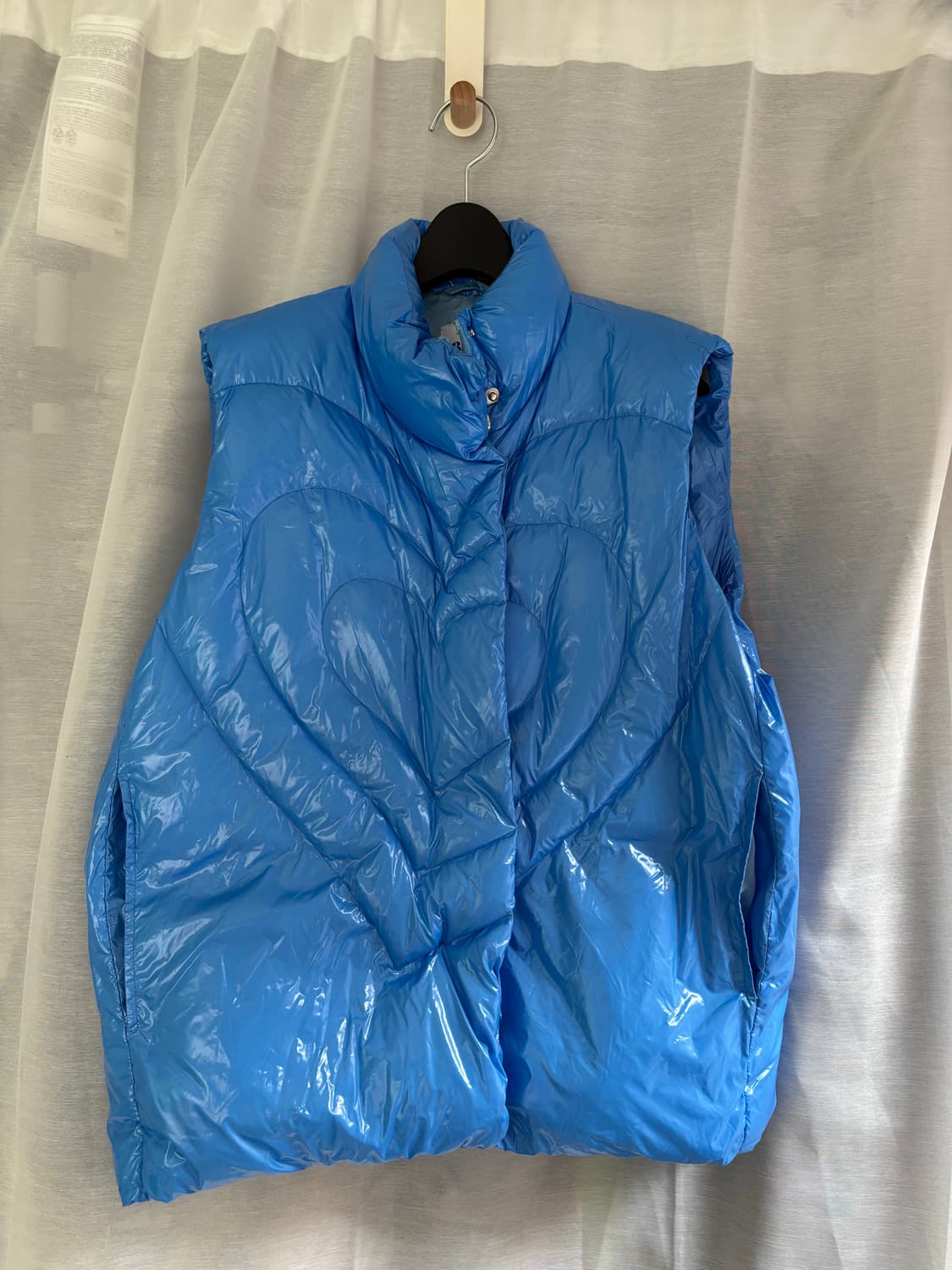 배드블루 Heart Puffer Vest Candy Blue 상품이미지1