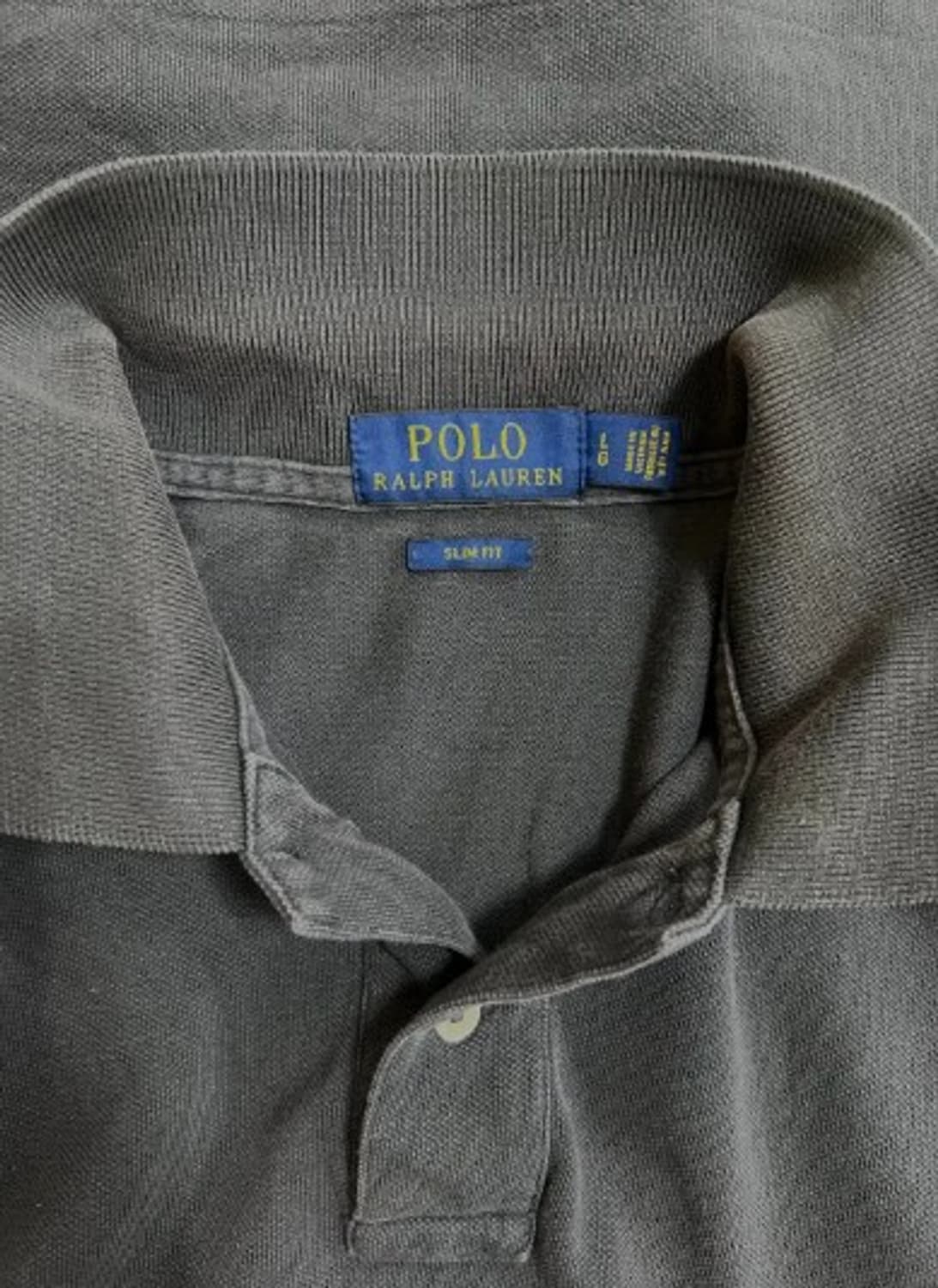 폴로랄프로렌 남성 차콜그레이 PK카라반팔티셔츠 L 상품이미지4