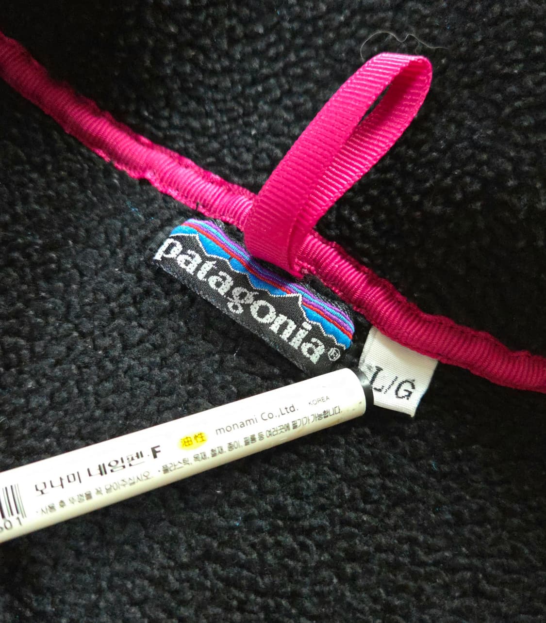 (L)파타고니아 80s Usa vtg블랙 신칠라 상품이미지4