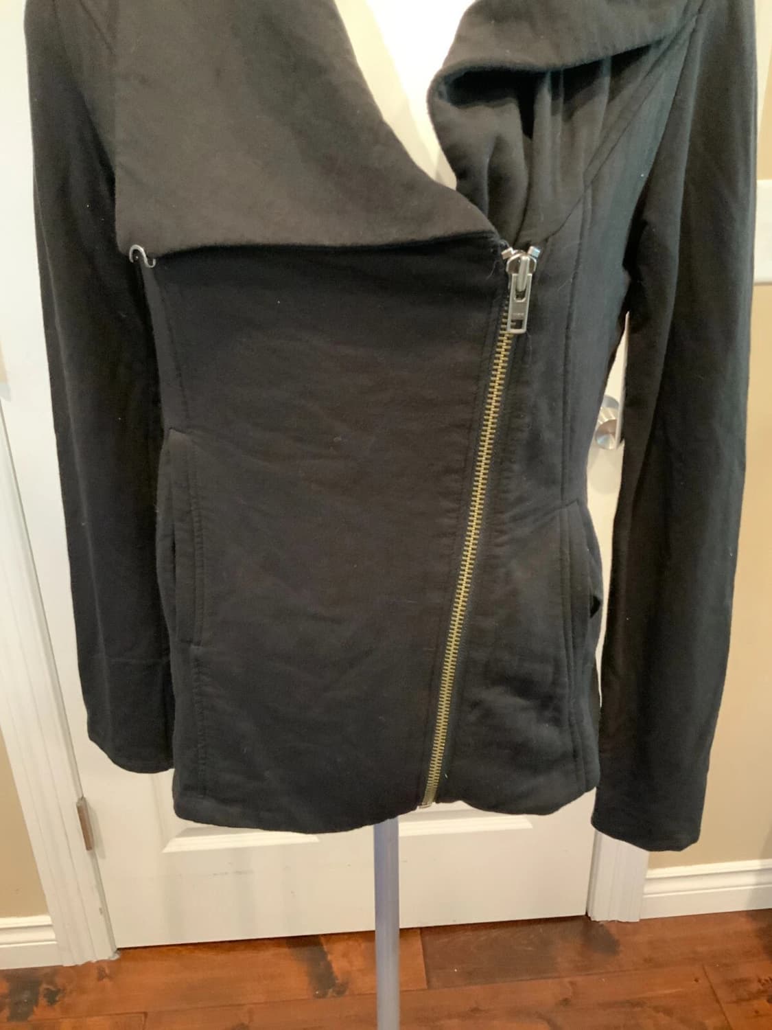 헬무트 랭 비대칭 집업 자켓 블랙 상품이미지3