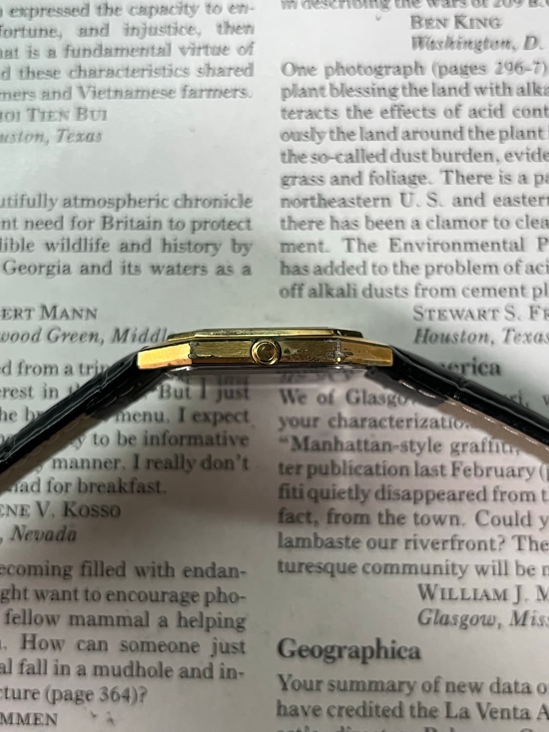 8각 세이코 탱크 골드 쿼츠 상품이미지4