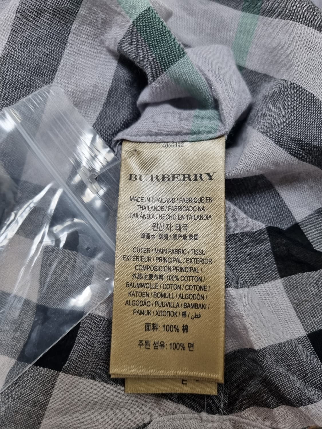 [uk8/66/정품] 버버리 그레이체크 블라우스 상품이미지8