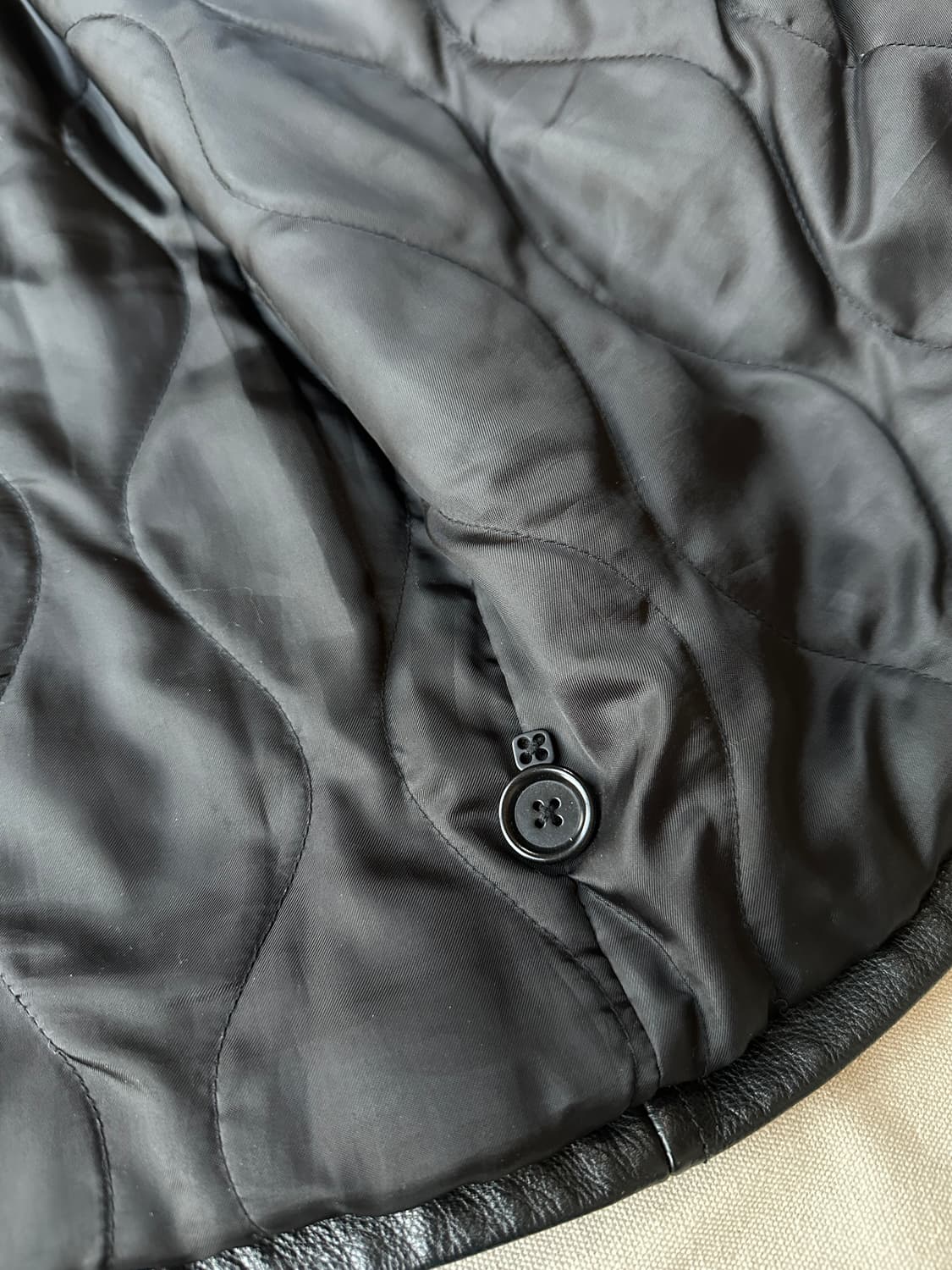 올드갭 리얼레더 카코트 블랙 L 상품이미지9