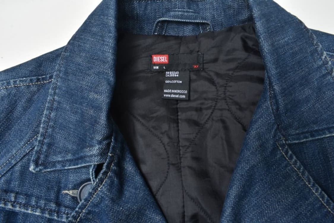 00 디젤 델리리어스 데님 트렌치 코트 L N1169 상품이미지7