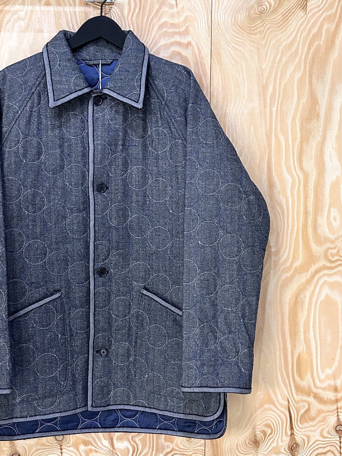 Gigli 써클 퀼티드 데님 코트 상품이미지4