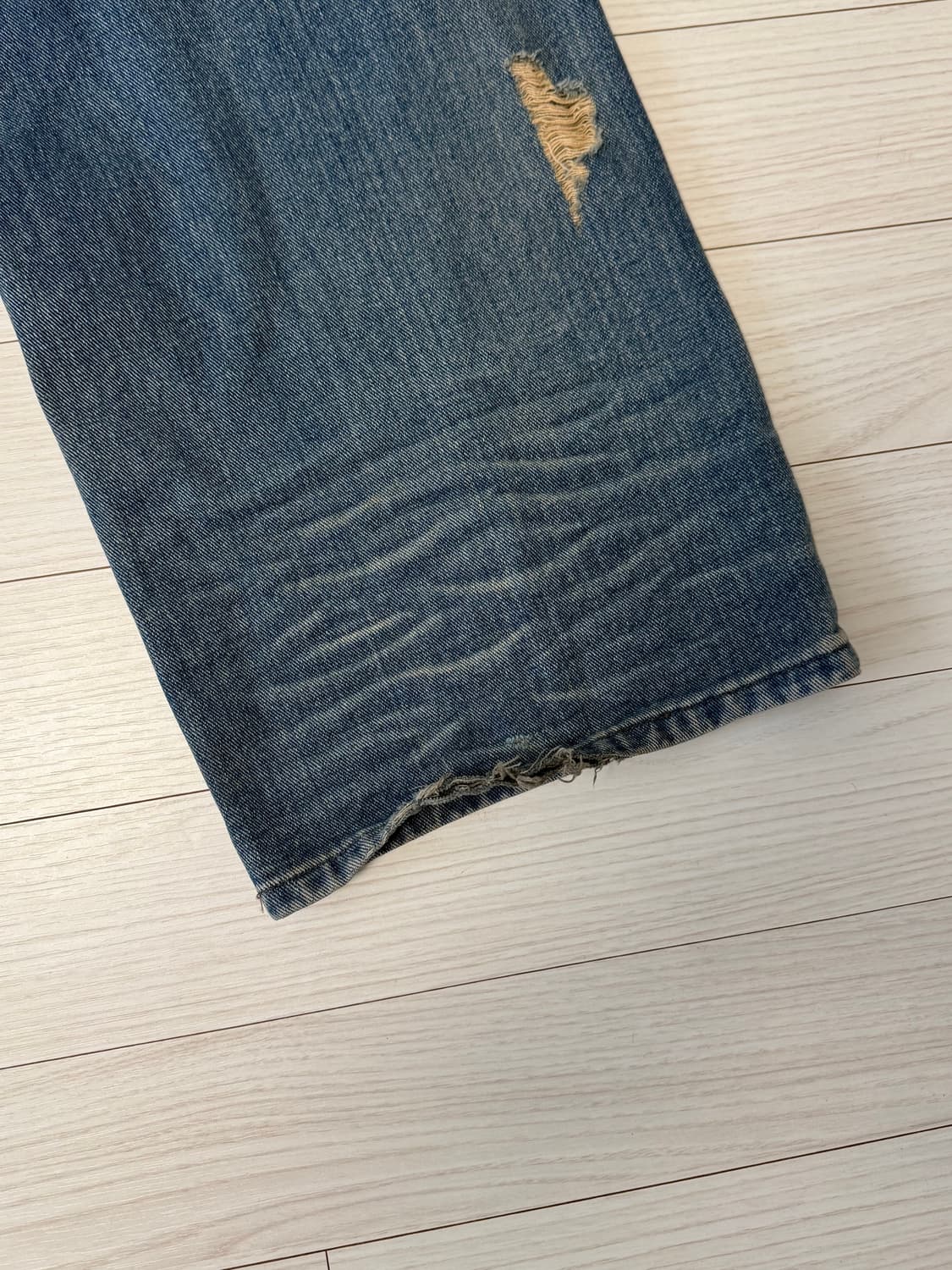 Wet tag 웻테그 VINTAGE WASHED WIDE DENIM PA 상품이미지9