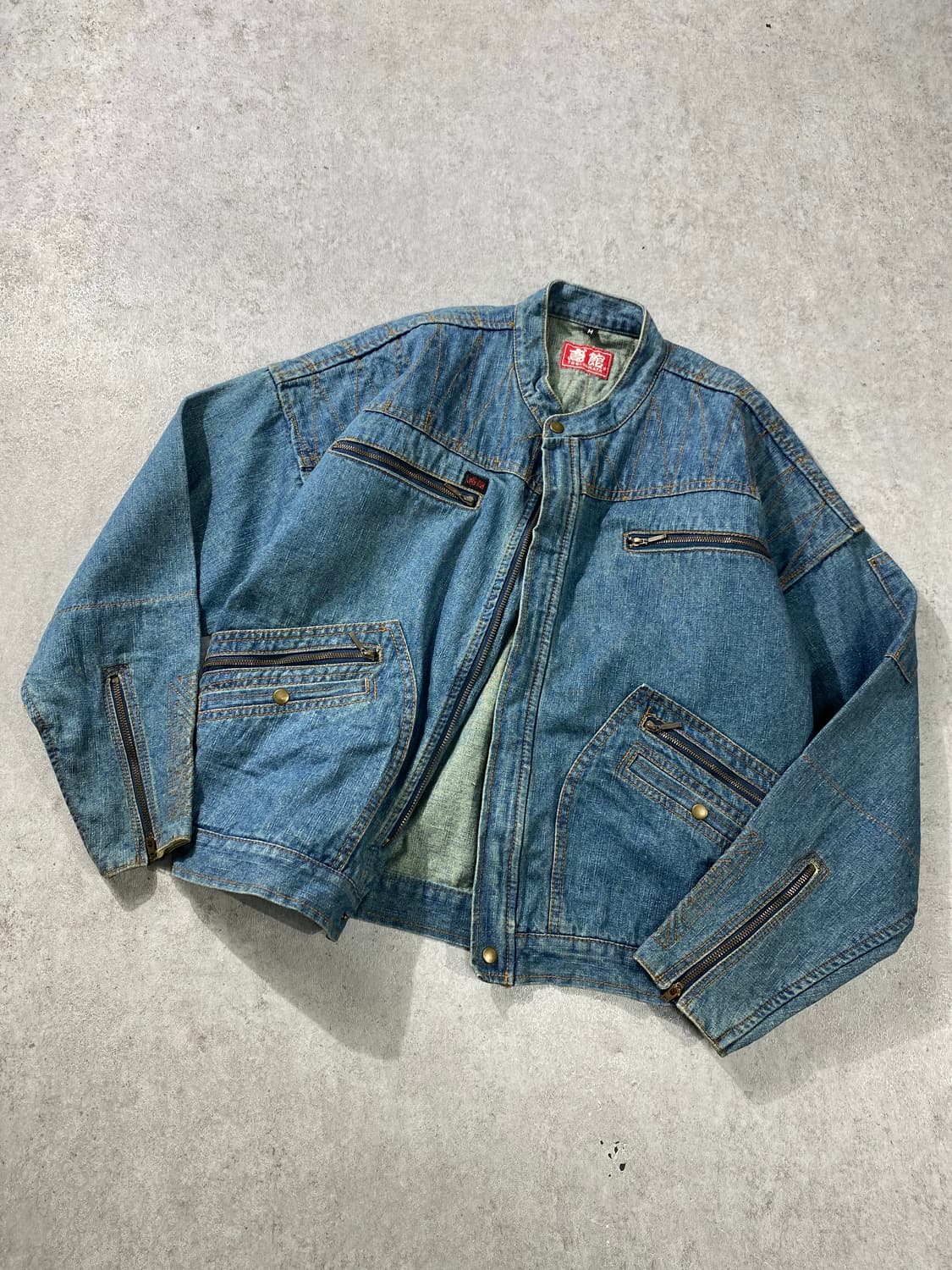 [M] 90s TOBI-YAKATA 크롭 데님 워크자켓 상품이미지1