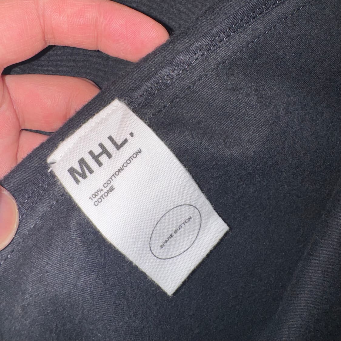 MHL 마가렛호웰 블랙 자켓 S 사이즈 상품이미지3