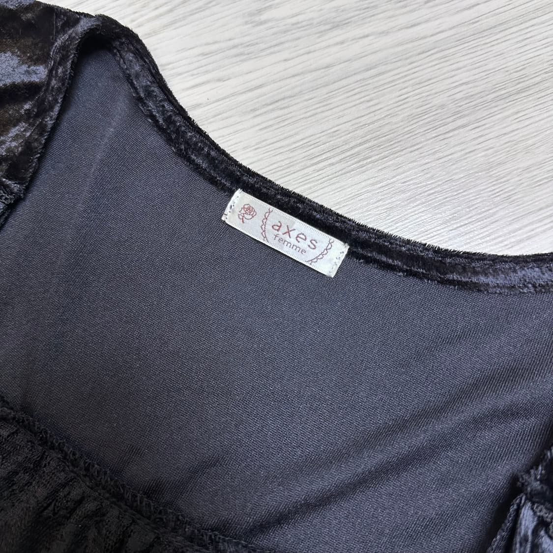 엑시즈팜 벨벳 레이스 볼레로 상품이미지4