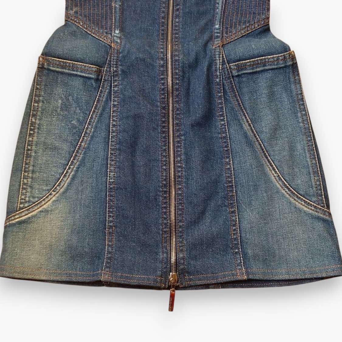 Roberto Cavalli Crystal Denim Corset  상품이미지4