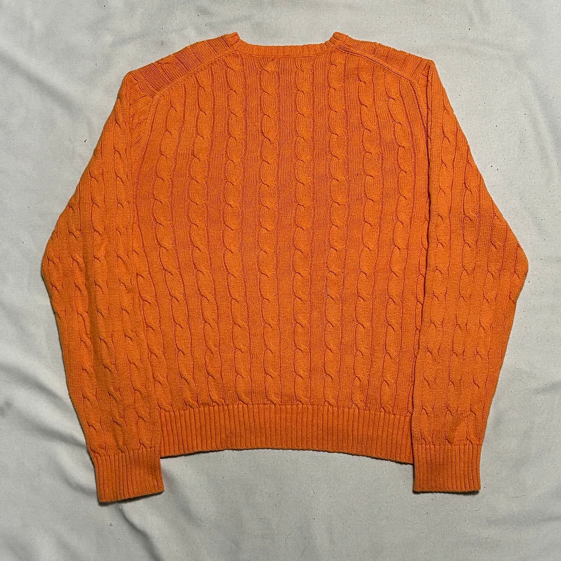 XL 폴로랄프로렌 오렌지 케이블 니트 상품이미지3