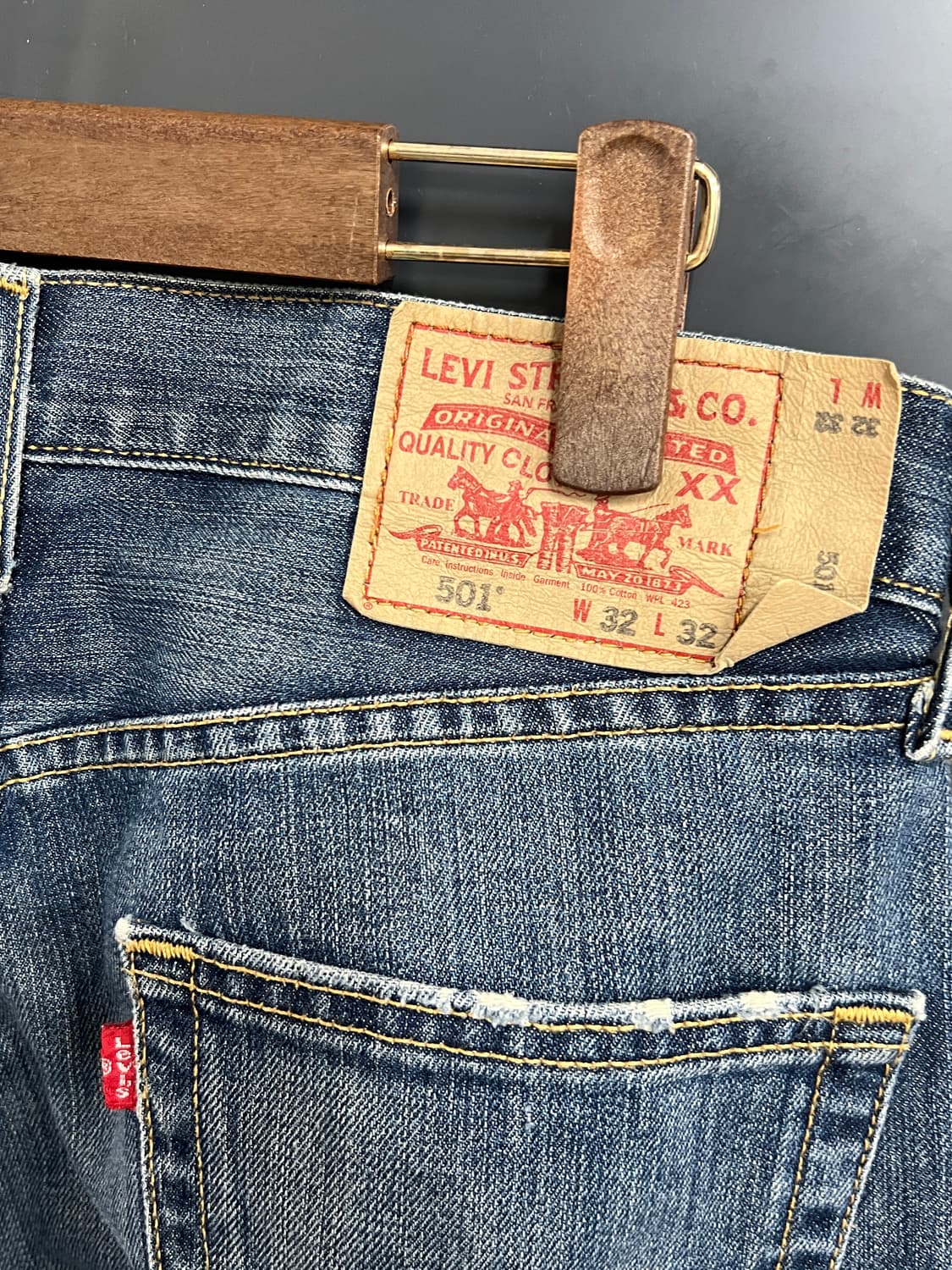 00s Levis 리바이스 501 버튼플라이 스트레이트 데님 팬츠 상품이미지3