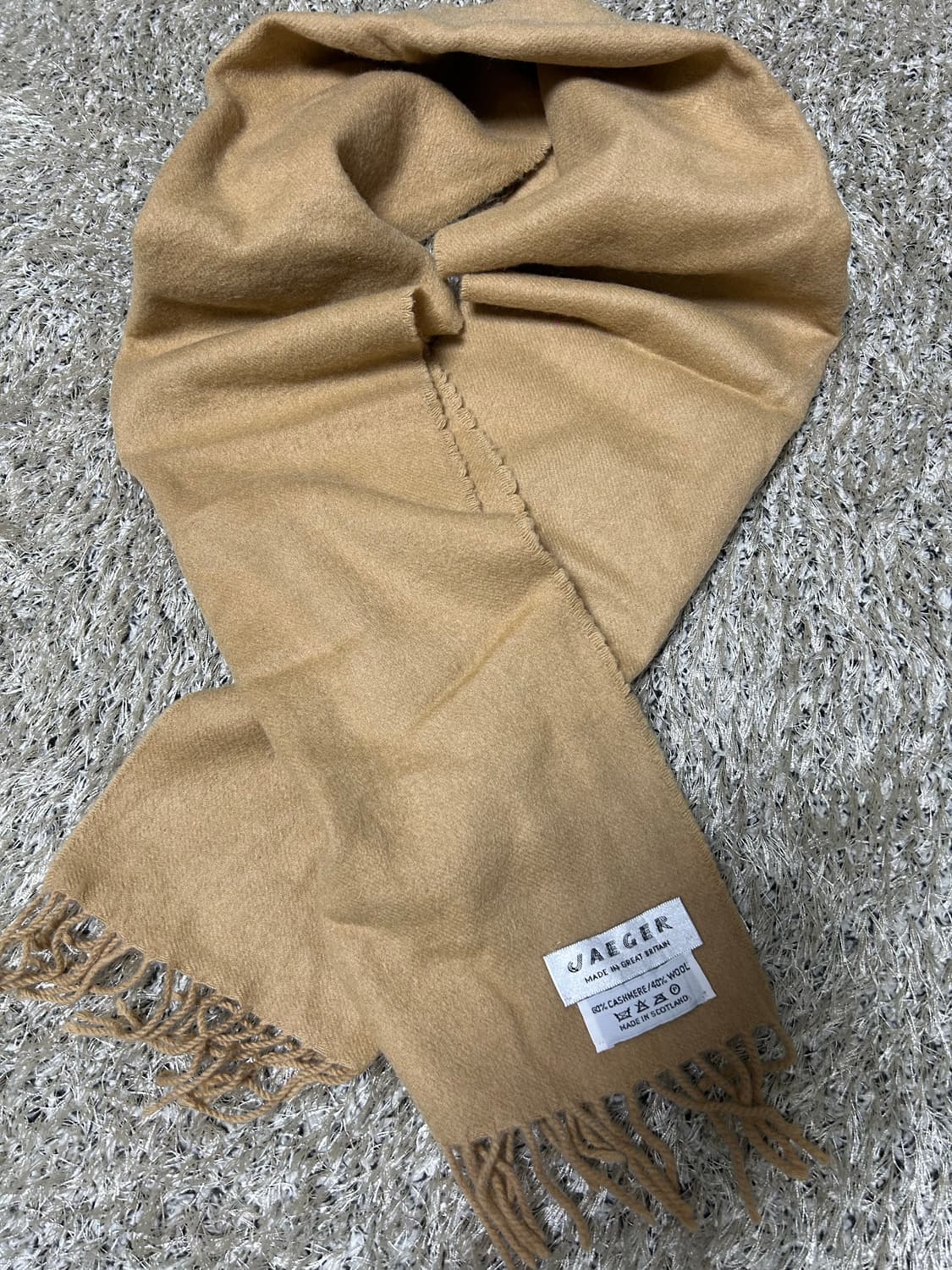 스코틀랜드제 캐시미어 혼방 목도리 상품이미지1