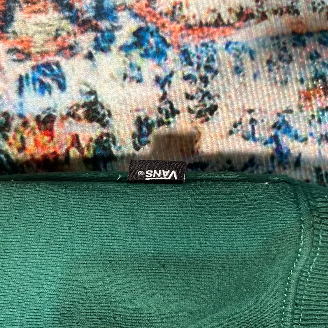 [XL] 반스 박스로고 체커보드 그린 후드티 상품이미지6