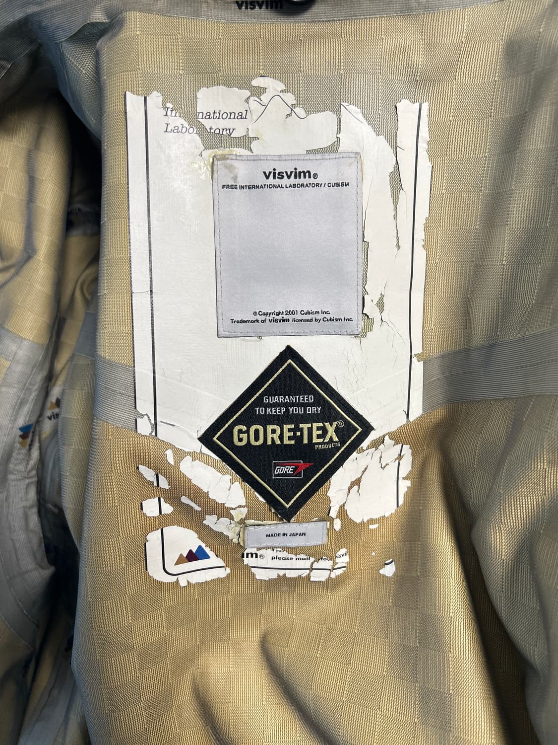 VISVIM 올드비즈빔 올블랙 하드리안 소가죽믹스 고어텍스 자켓  XL 상품이미지10