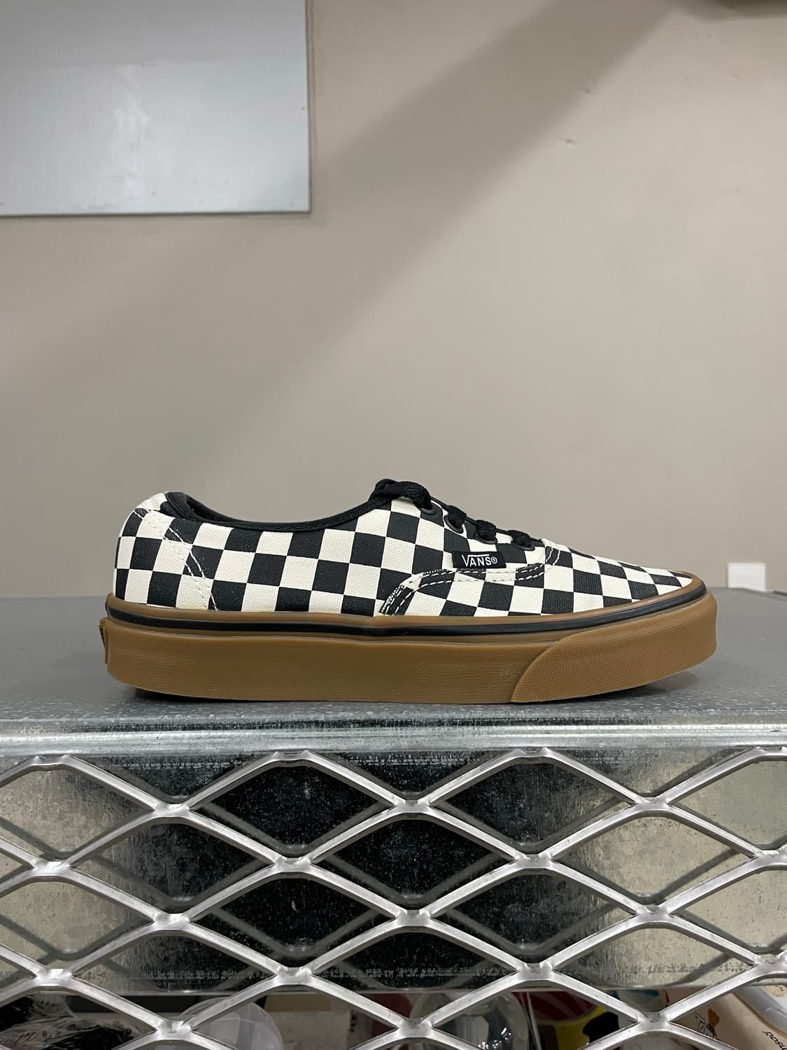 반스 어센틱 체커보드 블랙 화이트 검 230 상품이미지4