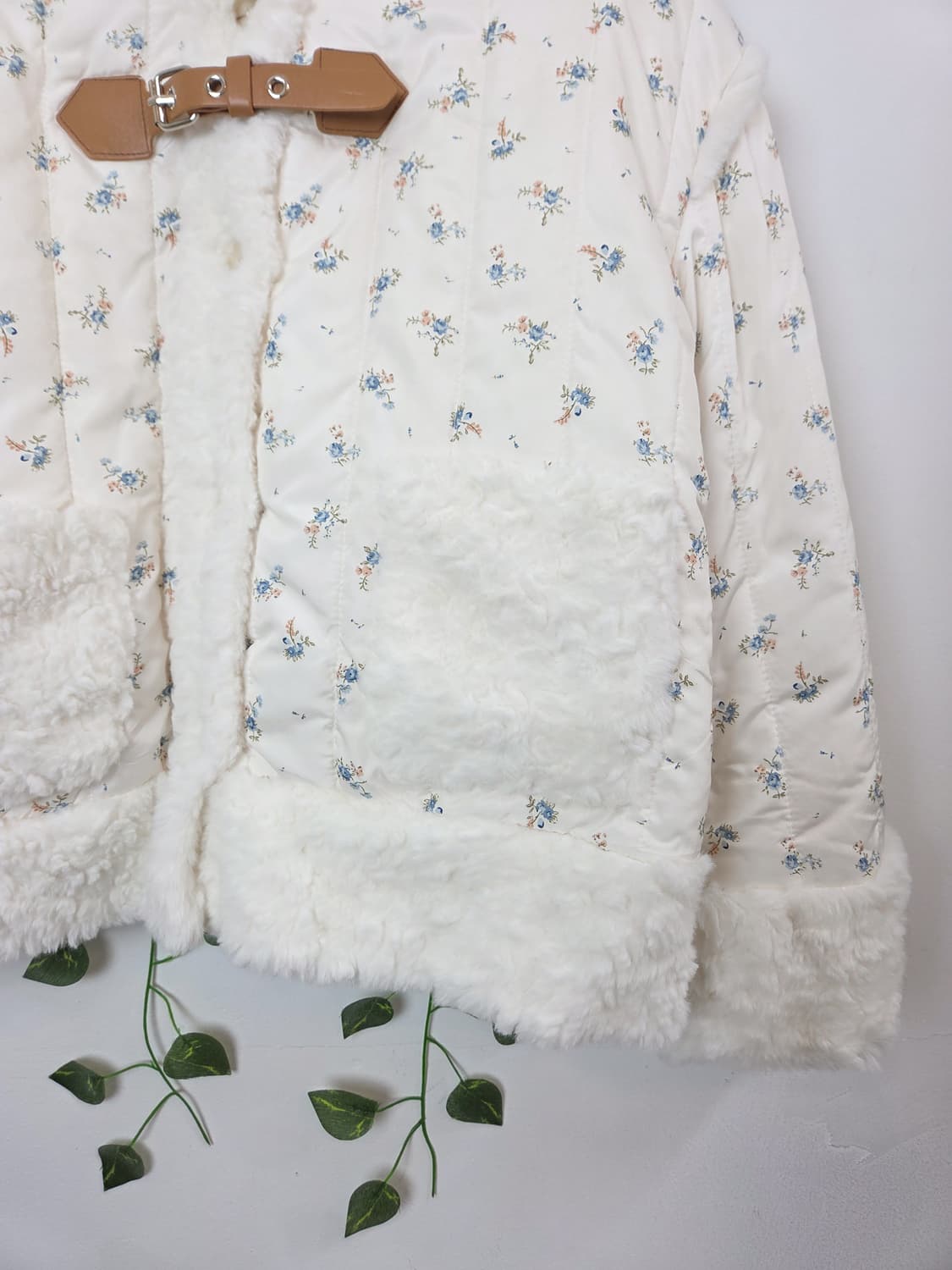 잔꽃 퍼 리버시블 자켓 상품이미지3