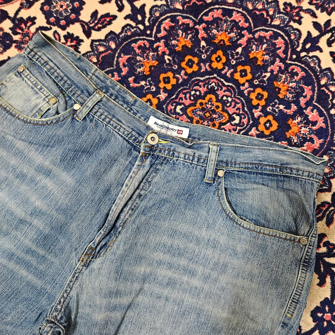 디젤(Diesel) in Italy 빈티지 스티치 데님 팬츠 38size 상품이미지4