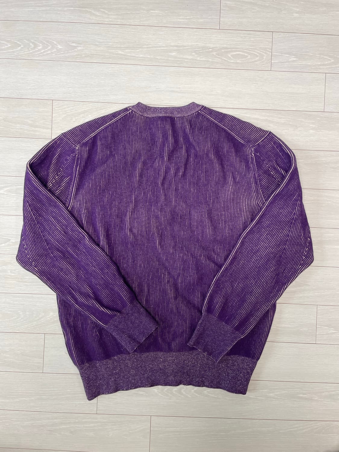 르마드 투톤 사선 라운드 니트 상품이미지4