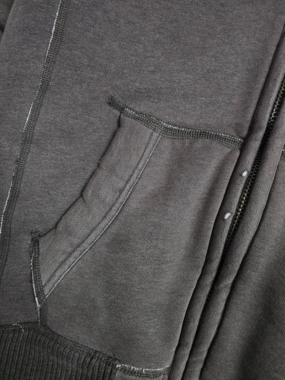 00s y2k 양홍원 아베크롬비 차콜 울프조 후드집업 M 상품이미지5