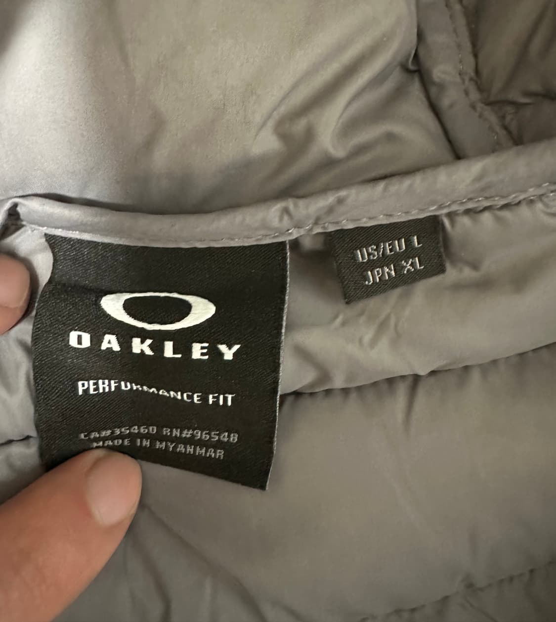 오클리 경량패딩 그레이 xl 상품이미지2